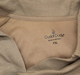 Cuddl Duds Womens Petite Soft Rib Lounge Shirt Top A696246 Mocha Brown PXL