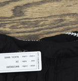 Belldini Embroidered Boho Tunic Peasant Top BW220024X Black / White 2X