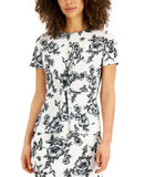 Kasper Women's Printed Tie-Front Blouse 10841674