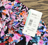 Swim Solutions Womens Floral Empire Waist Swimdress One Piece Pink Multi 12