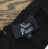 Nina Parker Jumpsuit with Scoop Neck and Back Keyhole Anthracite Black 2X