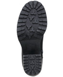 Sun + Stone Womens Morghan Lug Sole Block Heel Booties Black Microsuede 8M