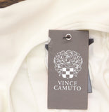 Vince Camuto Womens High Neck Skirted One Piece Swimsuit Ivory Off White 8