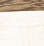 Dennis Basso Womens Bi-Stretch Zip-Front Ankle Pants w/ Pearl Accents White 2