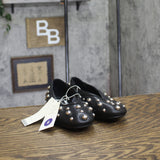 A New Day Womens Sammie Studded Ballet Flats 94462298 Black 6M