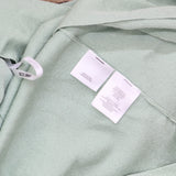 Anne Klein Carmel Open-Front Button Cuff Cardigan Juniper Crocodile Green M