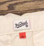 Woolrich X TGT Mid-Rise Straight-Leg Slouchy Cargo Twill Pants Cream Off White L