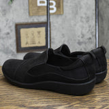 Clarks Womens Sillian Paz Slip On Loafer Shoes Black Synthetic Nubuck 9.5M