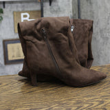 A New Day Justice Mid-Calf Boots with Memory Foam Insole 94568887 Brown 6M