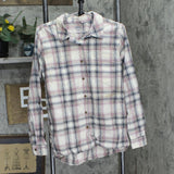 Carhartt Womens Button Up Long Sleeve Shirt Purple Multi Plaid L (12/14)