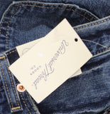 Universal Thread 90's Baggy Denim Jeans Button Fly Distressed Dark Wash Blue 6