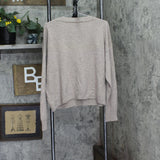 Aqua Womens Button Front Cashmere V-Neck Cardigan V10337 Brown 2XL