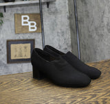 Easy Spirit Womens Denisa Slip On Block Heels SEDENISA2 Black 6M