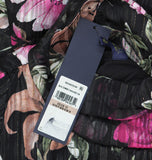 RACHEL by  Rachel Roy Mae Printed Tiered Maxi Dress Cascade Garden Black 12