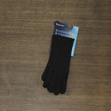 Isotoner Women's Lined Water Repellent Three Draw Spandex Gloves 588K2
