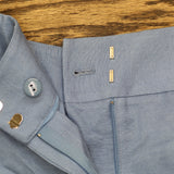 Calvin Klein Womens Linen-Blend Wide-Leg Pants S43PA994 Bayour Blue 16