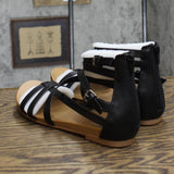 Style & Co. Womens Chelseaa Thong Ankle Strap Wedge Sandals Black Smooth 7M