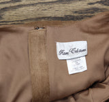 Rare Editions Big Girl Corduroy Vertical Seams Knee Length Dress Tan Brown 14