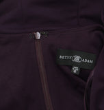 Betsy & Adam Womens High-Slit Ruffled Scuba Dress Gown A26724 Mulberry Purple 12