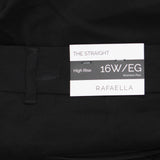Rafaella Womens Plus Size Stretch Ankle Pants LRBFD097R1 Black 16W