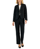 Le Suit Women's Two-Button Pinstriped Jacket Pantsuit Set Suit 50041020
