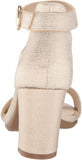 Lifestride Womens Averly Heeled Sandal G4913S5 Platino Gold 9.5W