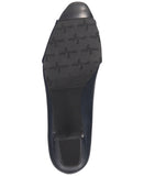 Easy Street Womens Eloise Dress Pump Block Heels ELOISE Navy Blue 7.5M