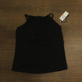 Island Escape Crochet Underwire High-Neck Tankini Top N760149 Black 12
