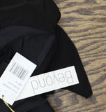 Beyond Control Womens Grommet-Detail Square-Neck Swim Dress One Piece Black 16