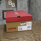 Levi's Mens Jeffrey Synthetic Leather Casual Lace Up Sneaker White 10M