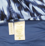 Anne Cole Drape Front Underwire One Piece Swimsuit Tie Dye Ikat Blue Multi 16W