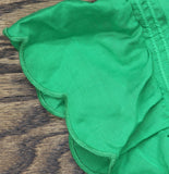 Karl Lagerfeld Ruffled Cap Sleeve Knit Top LP5T7888 Flore green 0X