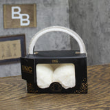 INC International Concepts Womens Crystal Band Faux Fur Earmuff Gift Box White