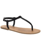 Wild Pair Womens Krisleyy Sandals Thong 10020642900 Black 9M