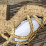 Sun Stone Block Heel Buckle Dress Sandals Amputee Replacement Left Shoe Only 10M