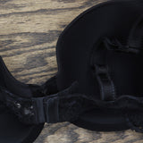 Wacoal Womens French Garden Contour Bra 85340 85340 Black 34D