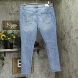 Tinseltown High-Rise Ripped Mom Jeans MYB028774BP Arctic Wash Blue 18W