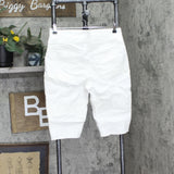 DG2 by Diane Gilman Womens Pull On Stretch Bermuda Shorts 167e6a9e39c71d White M