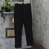 Susan Graver Tailored Womens Regular Smart Ponte Slim Leg Trouser Pants Black S