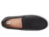 Fitflop Womens Rally Leather Slip-On Skate Sneakers FC7 Black 10M