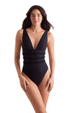 Mimi Flamingo Soleil Solids Sonny One Piece Swimsuit 900050231 Black 12