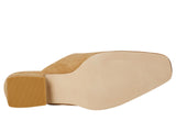 Steve Madden Womens Dessa Suede Mule Block Heel DESS02S1 Tan Brown 8.5M