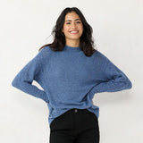 Lc Lauren Conrad Womens Cable-Knit Mockneck Sweater WL23S014RS