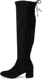 Sugar Ollie Women's Over-the-Knee Dress Boot SGR-OLLIE Black Micro 8.5M