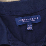 Aeropostale Girls Short Sleeve Polo Shirt 1678eb98b139ed Navy Blue XL