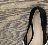 On 34th Womens Sarrya Pearl Mary-Jane Flats 10019682600 Black Velvet 5.5M