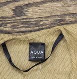 Aqua Fringe Lightweight Plaid Ruana 494126 Camel Brown