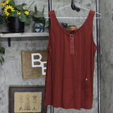 Torrid Womens Ribbed 1/4 Latch Pullover Stretch Shirt 16705955c00b1d Brown Red 4