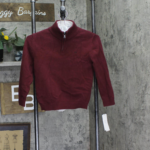 Calvin Klein 2-Piece Sweater Set with Matching Button-Down Shirt Burgundy Red 7