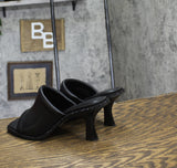 DKNY Womens Block Reading Slide Sandals K1533201 Black 9M